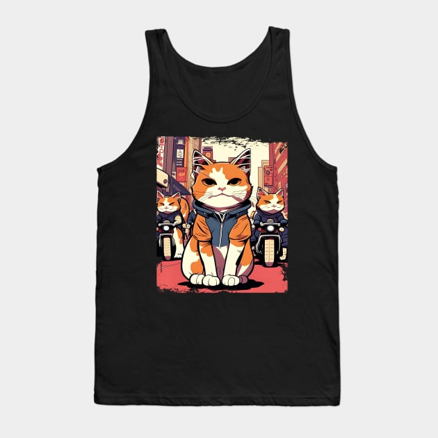 Support Your Local Street Cats Tank Top by Rochelle Lee Elliott